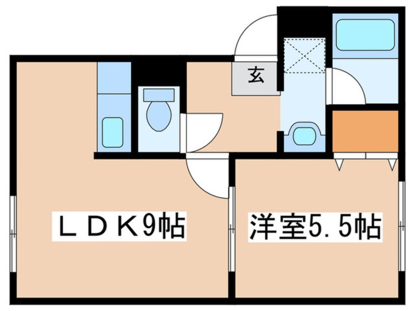 間取図 イーグルサウス１７Ｂ