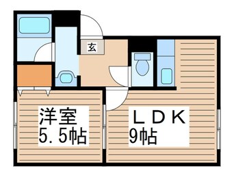 間取図 イーグルサウス１７Ｂ