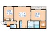 フォレストR 2LDKの間取り