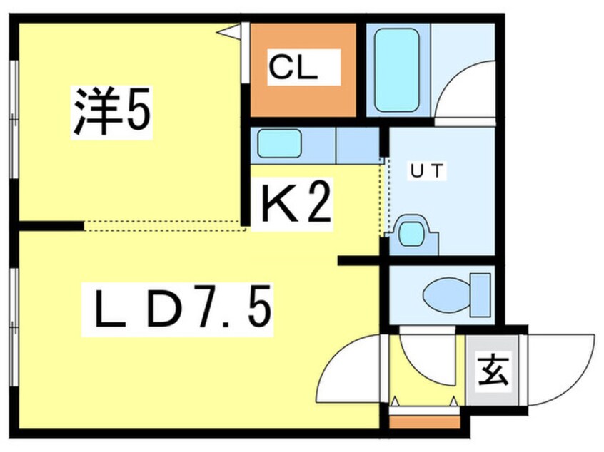 間取図 ブランノワールＡＭＪ８１５