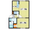 オカップ・Ｓの間取図