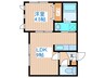プレシャス１５番館 1LDKの間取り