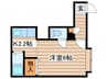 アメニティＳ２０ 1Kの間取り
