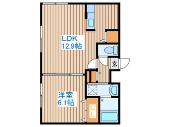 間取図 ヴィエルジュ発寒南