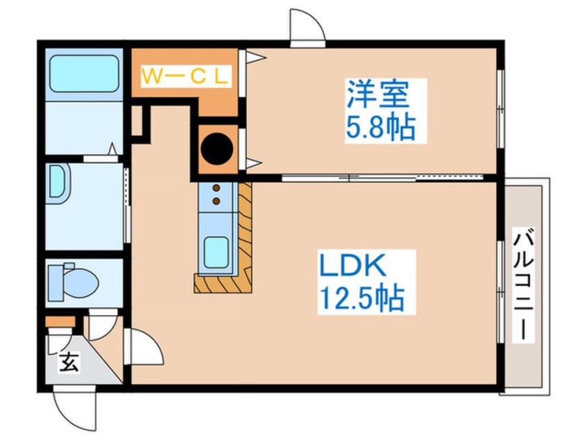 間取図 ヴィエルジュ発寒南