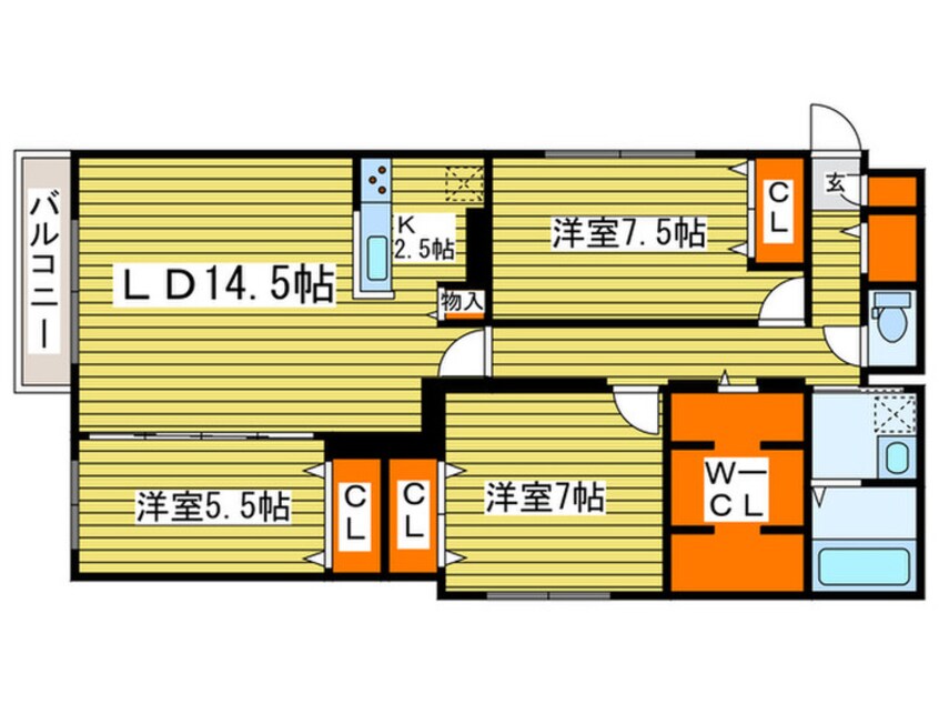 間取図 WATERLIFE-CITY.STELLA