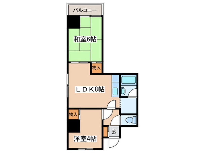 間取図 ラフォ－レ山鼻