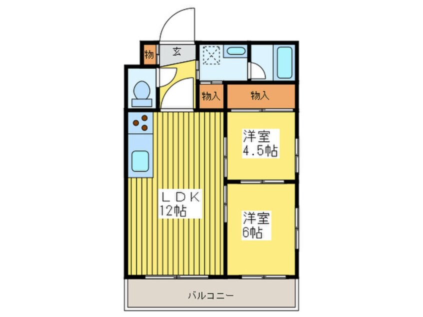 間取図 ラフォ－レ山鼻