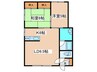 高田マンション 2LDKの間取り