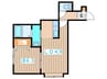 クラシーヴィ菊水 1LDKの間取り