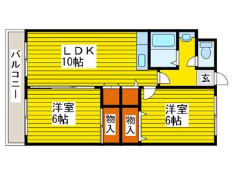 間取図 ローヤルハイツ西岡