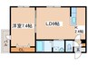 ラグジースペース東北通 1LDKの間取り