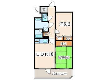 間取図 ﾗｲｵﾝｽﾞﾏﾝｼｮﾝ近代美術館前(805)