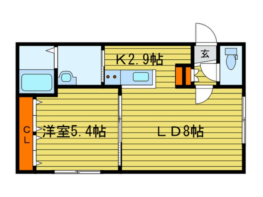 間取図 グランメール　環状通16