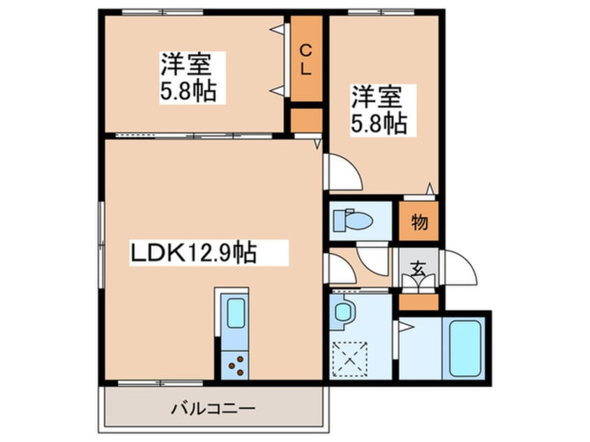 間取図 la luce west