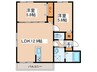 la luce west 2LDKの間取り