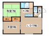 第２コーポ野間 2LDKの間取り