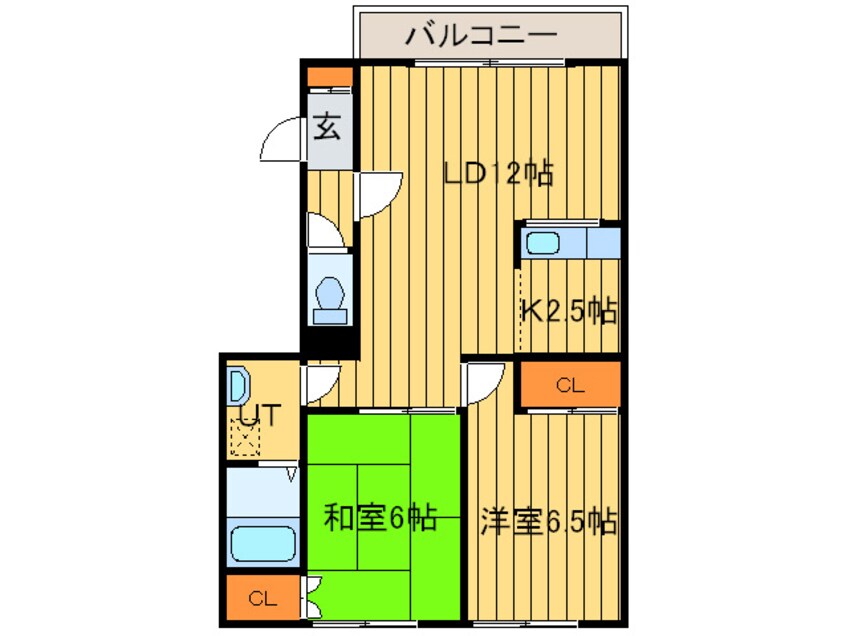 間取図 サンライズＭＳ ３Ｂ