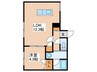 エルシア北２条 1LDKの間取り