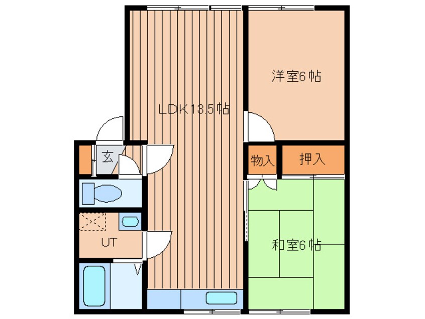 間取図 北栄ハイツＣ棟