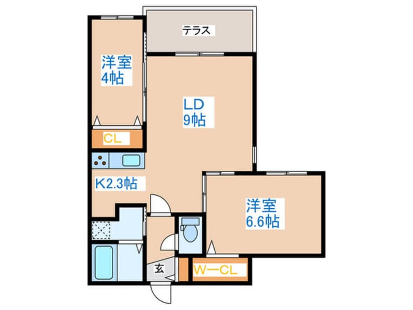間取図 サクラブール宮の沢