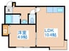 ホワイトスター 1LDKの間取り