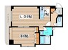 ユニエトワール北大前Ⅱ 1LDKの間取り
