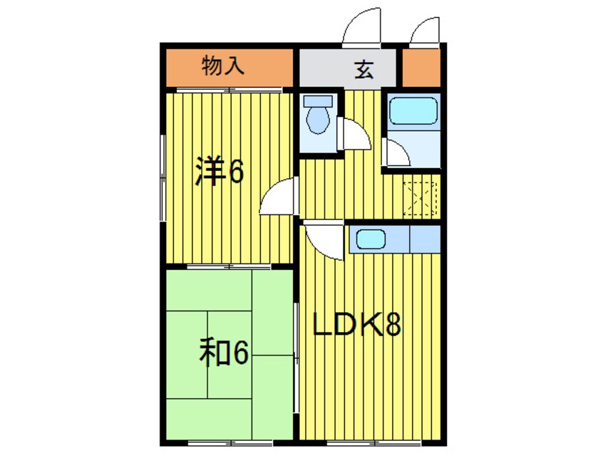 間取図 シティハウス白石