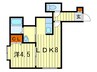 ピルヴィーテ19 1LDKの間取り