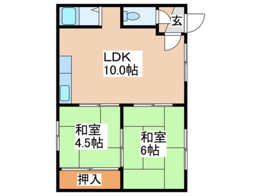 間取図 コーポＫ＆Ｙ