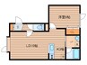 メモリアルハイツⅢ 1LDKの間取り