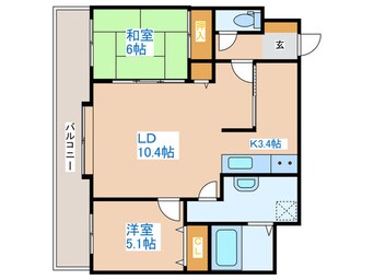 間取図 ソレイユ発寒