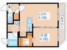 THE RESIDENCE ASABU 1LDKの間取り