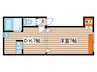 LA　VALLEE　NOUVELLE 1DKの間取り