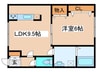 アコール812 1LDKの間取り