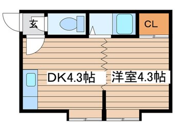 間取図 クルーズハウス北１４条Ｂ棟