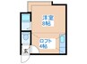 アクティ月寒 1Rの間取り