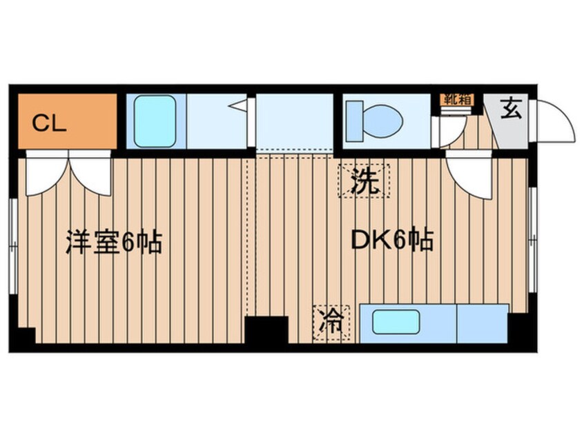 間取図 ロ－ヤルハイツ南平岸Ａ