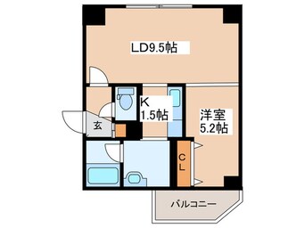 間取図 パークヒルズイースト23B