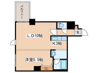 間取図 パークヒルズイースト23B