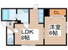 Ｌ・Ａ平岸 1LDKの間取り