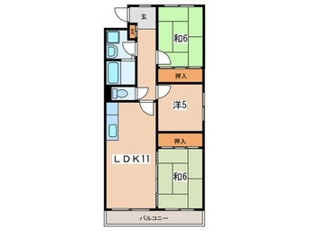 間取図 ＥＹＥ ＳＴＡＧＥ　山鼻