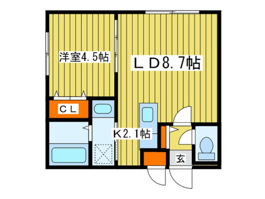間取図 ヴィヴァーチェN１９