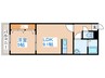 コスモハイツＮｏ．5 1LDKの間取り