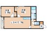 ハイツプロキオン 2LDKの間取り