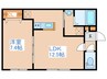 RJ North23 1LDKの間取り