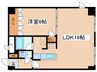 シャトーブラン59 1LDKの間取り