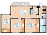 Luce Della Citta KOTONI.STELLA 3LDKの間取り