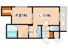 ＭＴガーデンＮｏｒｔｈⅡ 1LDKの間取り