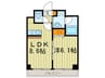 Ambiente619 1LDKの間取り